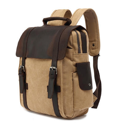 Mochila de Viaje Canvas Resistente para Aventuras al Aire Libre - Image 14