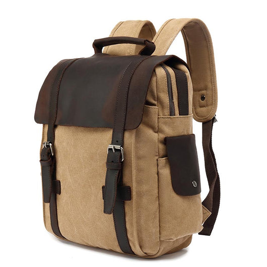 Mochila de Viaje Canvas Resistente para Aventuras al Aire Libre - Image 14