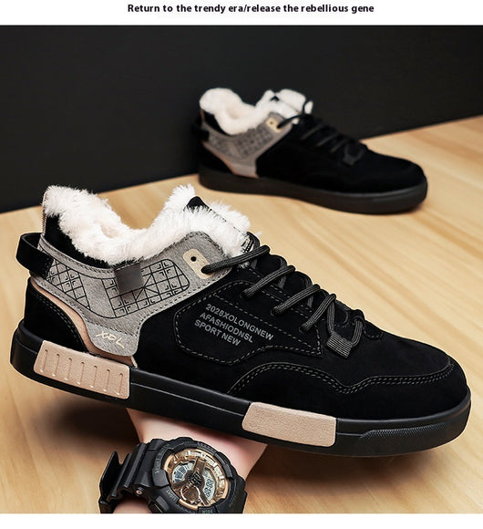 Zapatos Casuales Plus Velvet para Hombre Talla Grande - Image 14