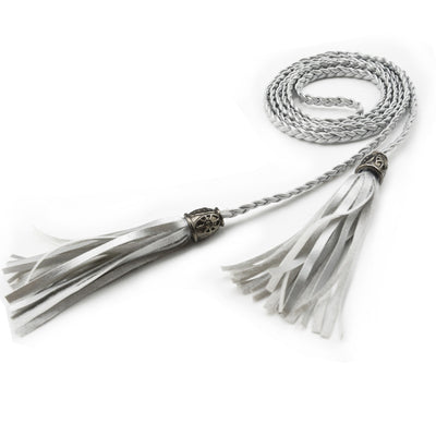 Cinturón Tejido para Mujer con Cadena de Borlas Decorativa - Image 8