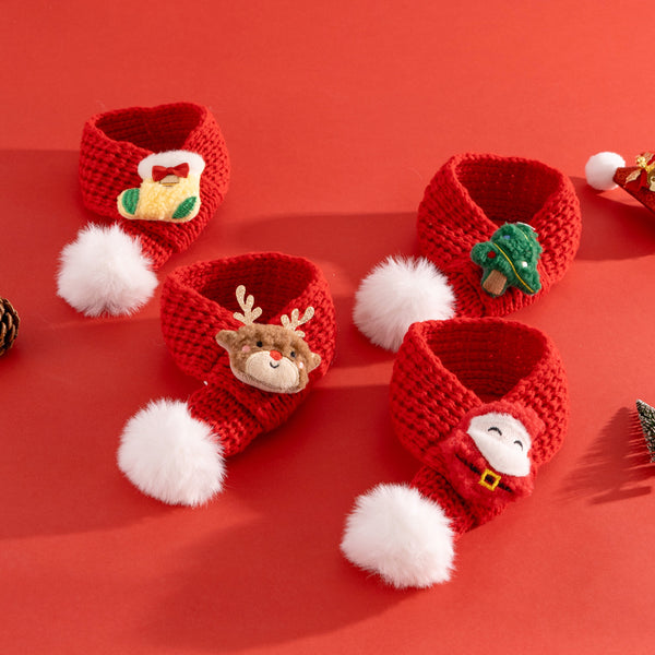 Bufanda Navideña para Gatos - Decoración Festiva para Mascotas