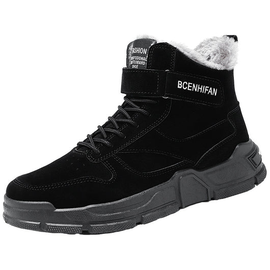 Zapatillas Altas de Algodón para Hombre - Estilo Urbano Trendy - Image 13