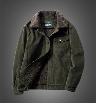 Chaqueta Casual Oversize para Hombre con Rayas Finas - Image 8