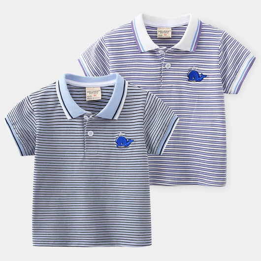 Playera Infantil de Rayas con Estampado Animado - Image 8