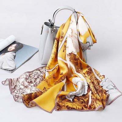 Pañuelo de Seda Coreano Versátil para Mujer - Image 7