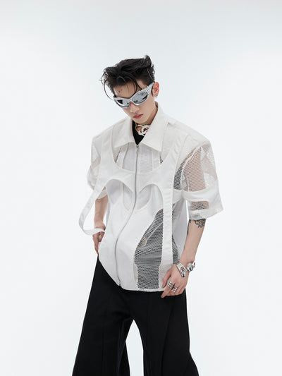 Playera Holgada de Malla Transpirable con Doble Costura - Image 10