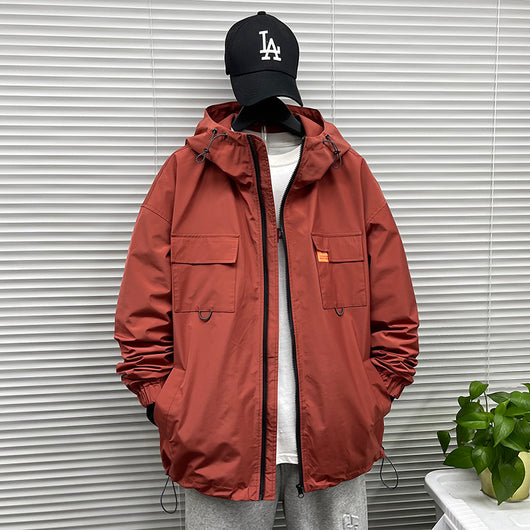 Chaqueta de Trabajo Impermeable con Capucha para Hombre - Image 4