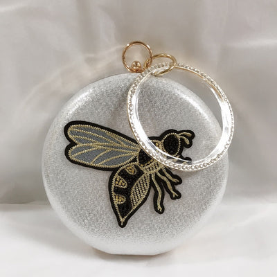 Cartera de Fiesta con Abalorios y Bordado de Abeja - Image 33