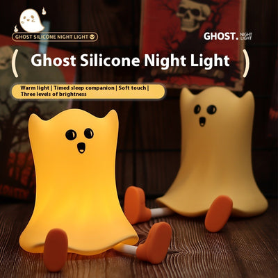 Lámpara Fantasma de Silicona Táctil - Luz Nocturna Suave y Decorativa - Image 3