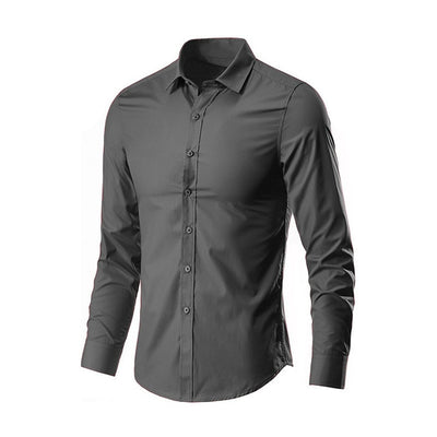 Camisa Casual Blanca para Hombre - Diseño Liso Versátil - Image 20