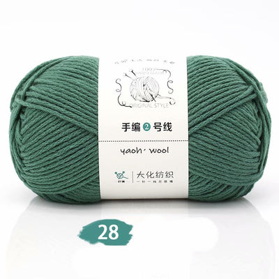 Lana Tejida a Mano Grosor Medio - Kit DIY con Aguja para Bufanda, Gorro y Abrigo - Image 38
