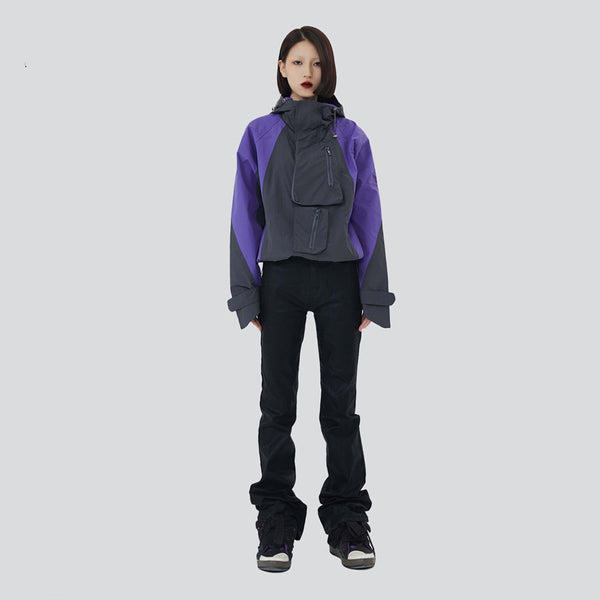 Chaqueta de Montaña Retro con Bolsillos Laterales - Diseño Suelto y Colores Clásicos