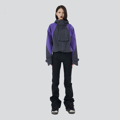 Chaqueta de Montaña Retro con Bolsillos Laterales - Diseño Suelto y Colores Clásicos