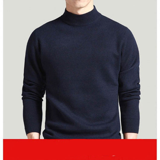 Suéter Coreano Slim Fit Cuello Medio Grueso para Jóvenes - Image 6