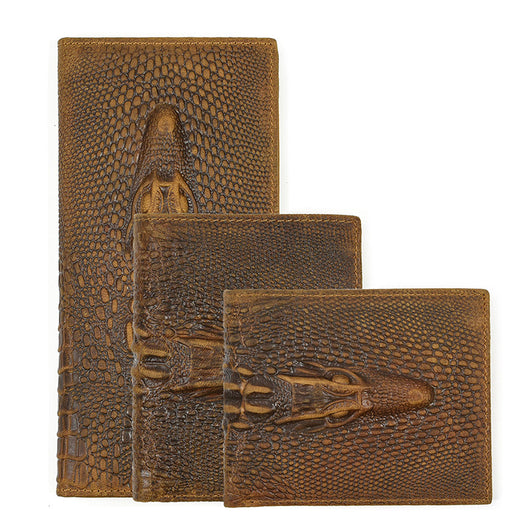 Billetera de Cuero Grabada Crazy Horse para Hombre - Image 15
