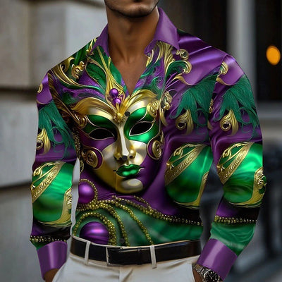 Camisa Casual de Manga Larga con Solapa para Hombre - Image 15