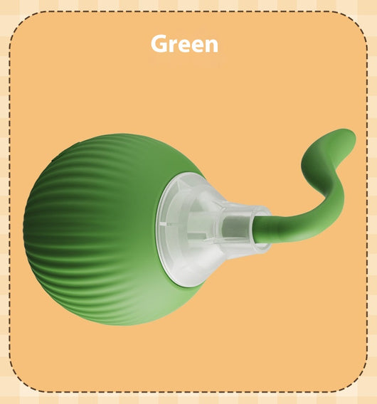 Interactive cat toy set featuring a blue rolling ball with a rope and a feather wand with a suction cup base. - Image 23