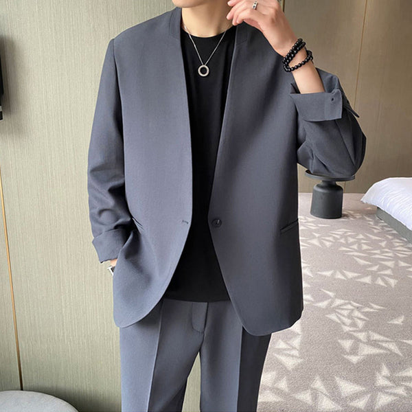 Traje Casual Hombre Estilo Coreano Moderno