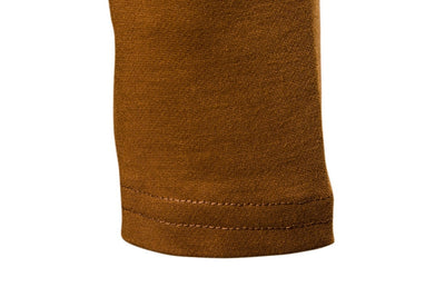 Sudadera Hoodie Slim Fit Irregular de Largo Medio en Colores Sólidos para Hombre - Image 34