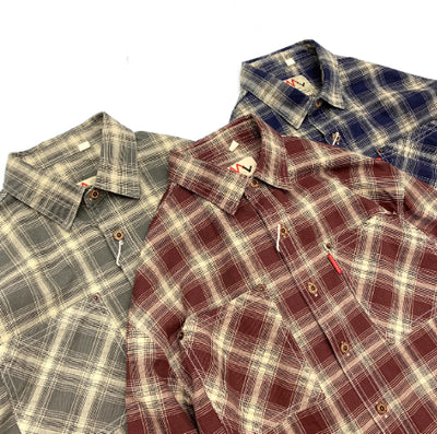 Camisa Universitaria Cuadros 100% Algodón Hombre Suelta Manga Larga - Image 15