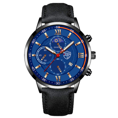Reloj para Hombre Correa de Cuero con Calendario Automático y Esfera Luminosa - Image 3