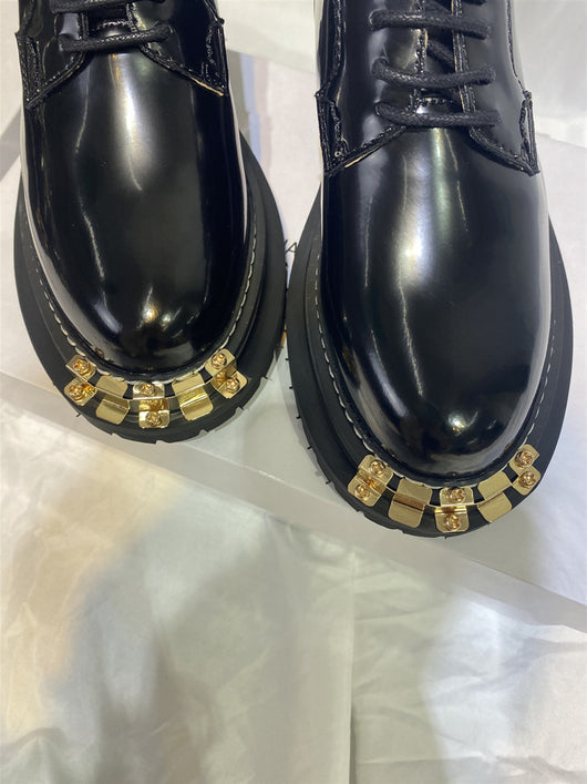 Zapatos Vintage de Plataforma en Cuero para Mujer - Image 6