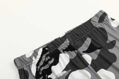 Leggings Casuales con Estampado Camuflaje Gris - Image 24