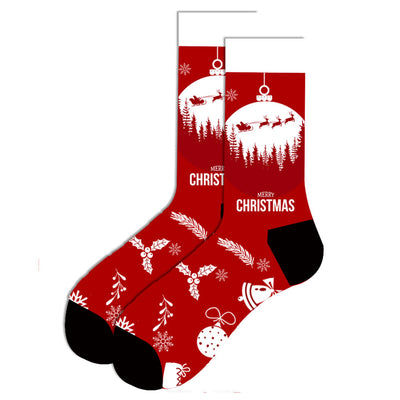 Calcetines Navideños para Hombre - Diseño Alce y Papá Noel en Algodón Premium - Image 56
