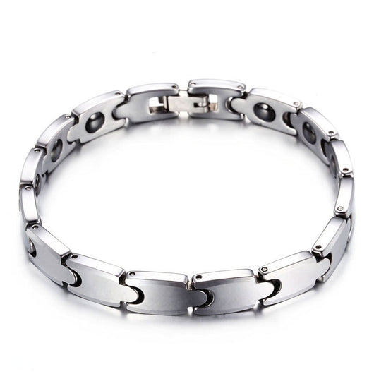 Pulsera Magnética de Acero Tungsteno para Hombre - Image 7