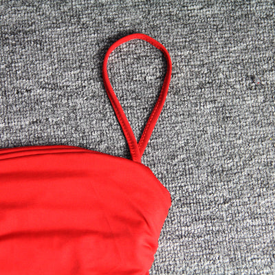 Vestido de Club Plisado con Escote Cruzado - Image 56