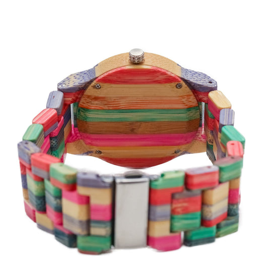 Reloj de Cuarzo Bambú con Diseño Leisure Color - Image 8