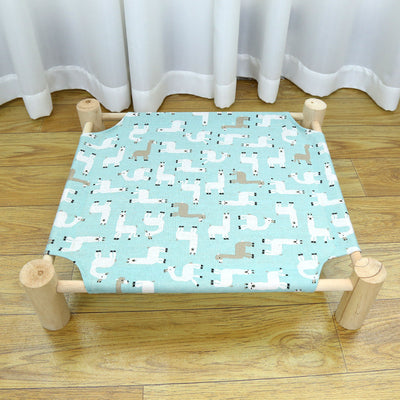 Cama de Camping de Madera para Gatos con Arenero Integrado - Image 10