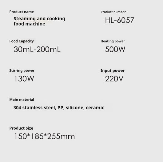 Robot de Cocina Multifunción para Bebés con Cocción y Mezcla Integradas - Image 7