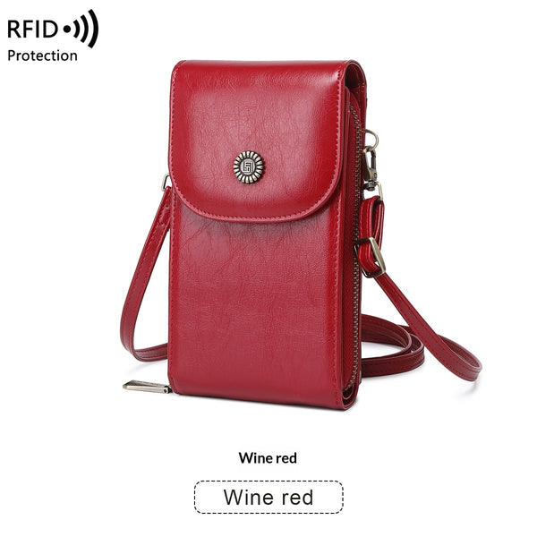 Funda Retro de Cuero Encerado con Protección Antimagnética - Image 6