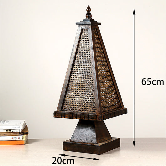 Lámpara de Mesa Retro Bambú para Mesita de Noche - Image 24