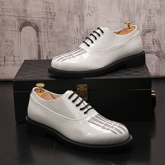 Zapatos de Cuero para Hombre con Suela Gruesa y Punta Redonda - Image 15
