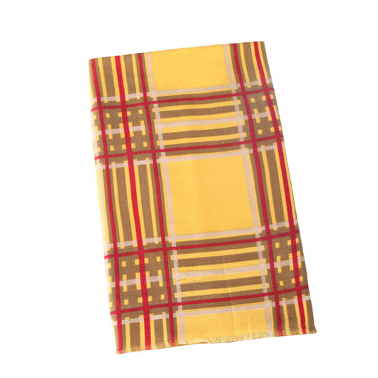 Pañuelo Cuadrado de Satén Reversible con Estampado Escocés - Image 5