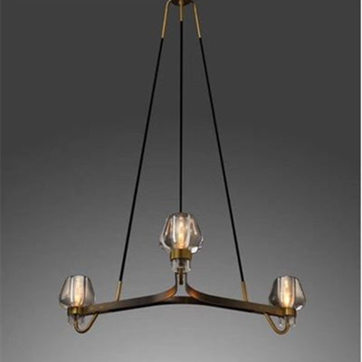 Lámpara Colgante de Cobre y Cristal - Diseño Moderno y Elegante - Image 2