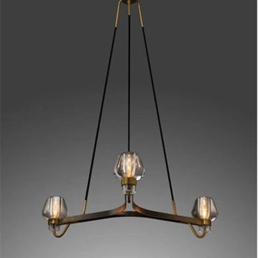 Lámpara Colgante de Cobre y Cristal - Diseño Moderno y Elegante - Image 2