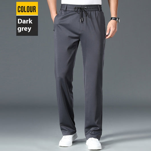 Pantalones de Cintura Elástica Holgados y Rectos para Hombre - Image 5