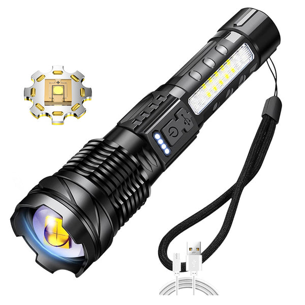 Linterna LED Láser Blanca Impermeable de Alta Potencia