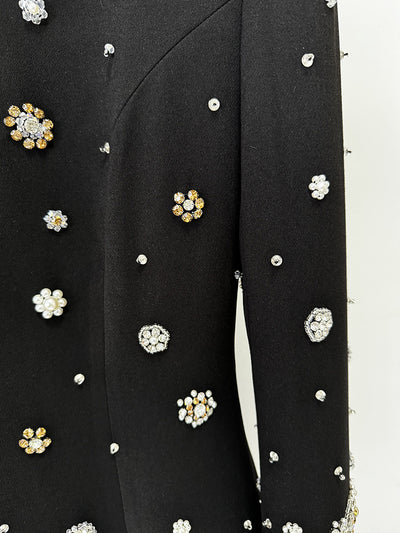 Vestido Largo Slim con Pedrería y Detalles de Alta Costura - Image 15