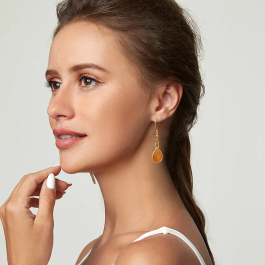 Aretes Colgantes de Piedra Gota de Agua - Diseño Versátil para Mujer - Image 24