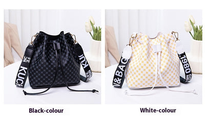 Bolso Bucket de Cuero PU Multicapa para Mujer - Bolso Crossbody Elegante y Versátil - Image 18