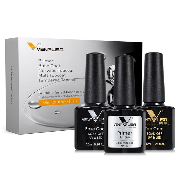 Set de Esmaltes de Uñas con Base Elástica y Acabado Mate