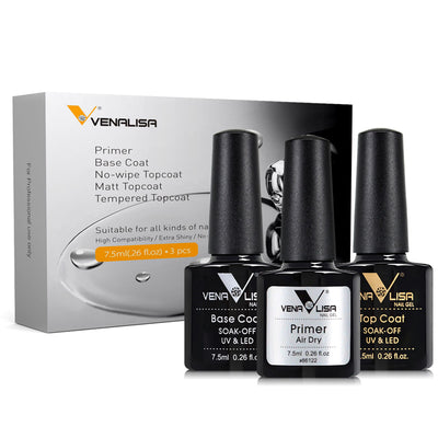 Set de Esmaltes de Uñas con Base Elástica y Acabado Mate