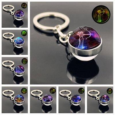 Llavero Luminoso de Cristal Doble Cara - Colgante Brillante - Image 16