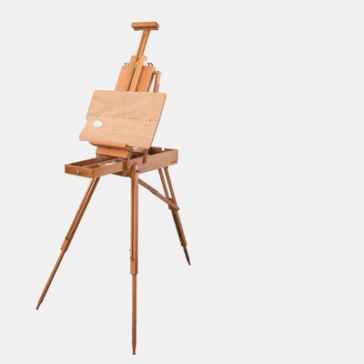 Caja de Pintura Portátil de Madera de Haya con Caballete Extraíble para Óleo - Image 6