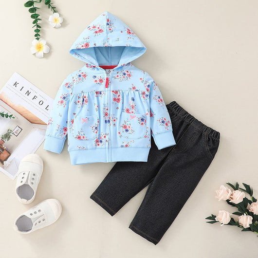 Conjunto de Sudadera con Capucha y Pantalón para Niño - Outfit Deportivo Otoñal - Image 8