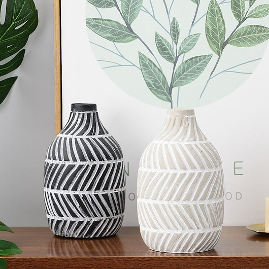 Jarrón Cerámico Decorativo Artesanal para Flores y Arreglos Hidropónicos - Image 12